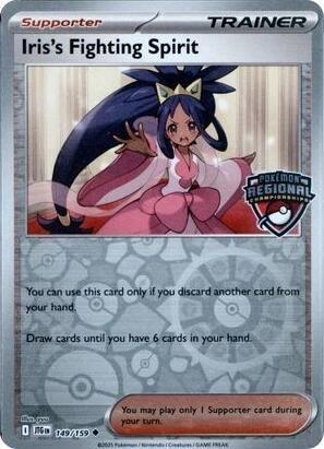 Journey Together Iris's Fighting Spirit [Regional-Championships] Pokémon card